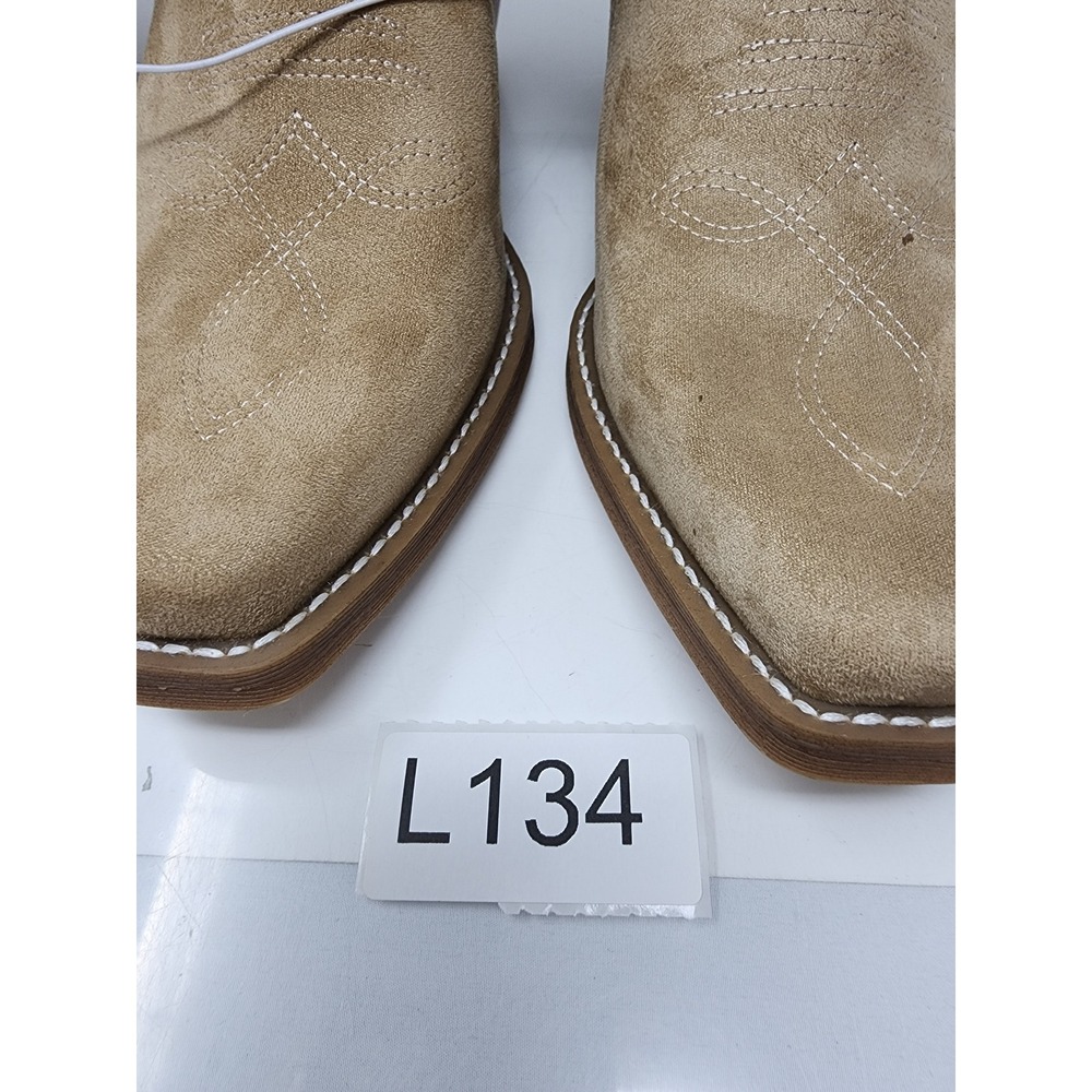Universal Thread Tan Suede Western Knee-High Heeled Boots - Picture 13 of 13
